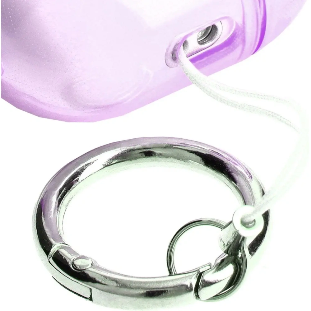 Etui Bizon Case Headphone Clear do Airpods Pro 2 przezroczysto-różowe