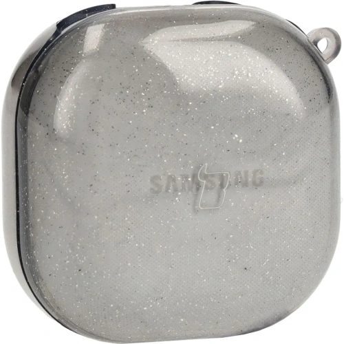 Kup Etui Bizon Case Headphone Clear do Samsung Galaxy Buds Live / Pro / Buds2 / Buds2 Pro / Buds FE czarno-brokatowe - BIZ3934 - {ean13} - Sklep Home Screen