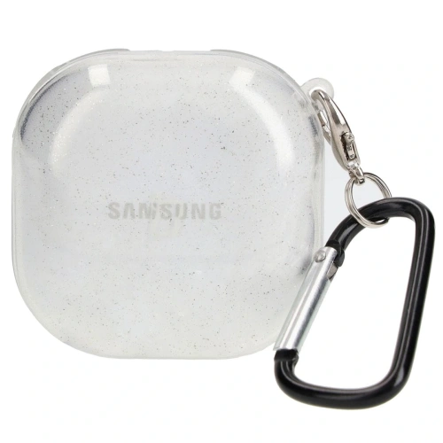 Kup Etui Bizon Case Headphone Clear do Samsung Galaxy Buds Live / Pro / Buds2 / Buds2 Pro / Buds FE przezroczysto-brokatowe - BIZ3935 - {ean13} - Sklep Home Screen