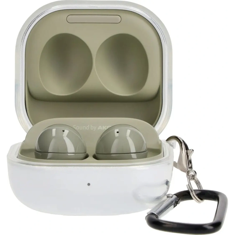 Etui Bizon Case Headphone Clear do Samsung Galaxy Buds Live / Pro / Buds2 / Buds2 Pro / Buds FE przezroczyste