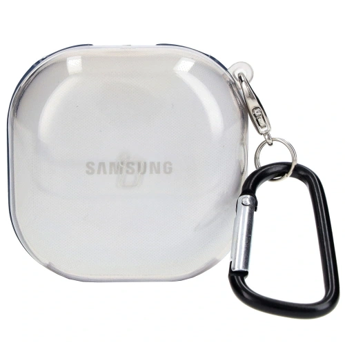 Kup Etui Bizon Case Headphone Clear do Samsung Galaxy Buds Live / Pro / Buds2 / Buds2 Pro / Buds FE przezroczysto-czarne - BIZ3937 - {ean13} - Sklep Home Screen