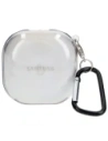 Etui Bizon Case Headphone Clear do Samsung Galaxy Buds Live / Pro / Buds2 / Buds2 Pro / Buds FE przezroczysto-czarne