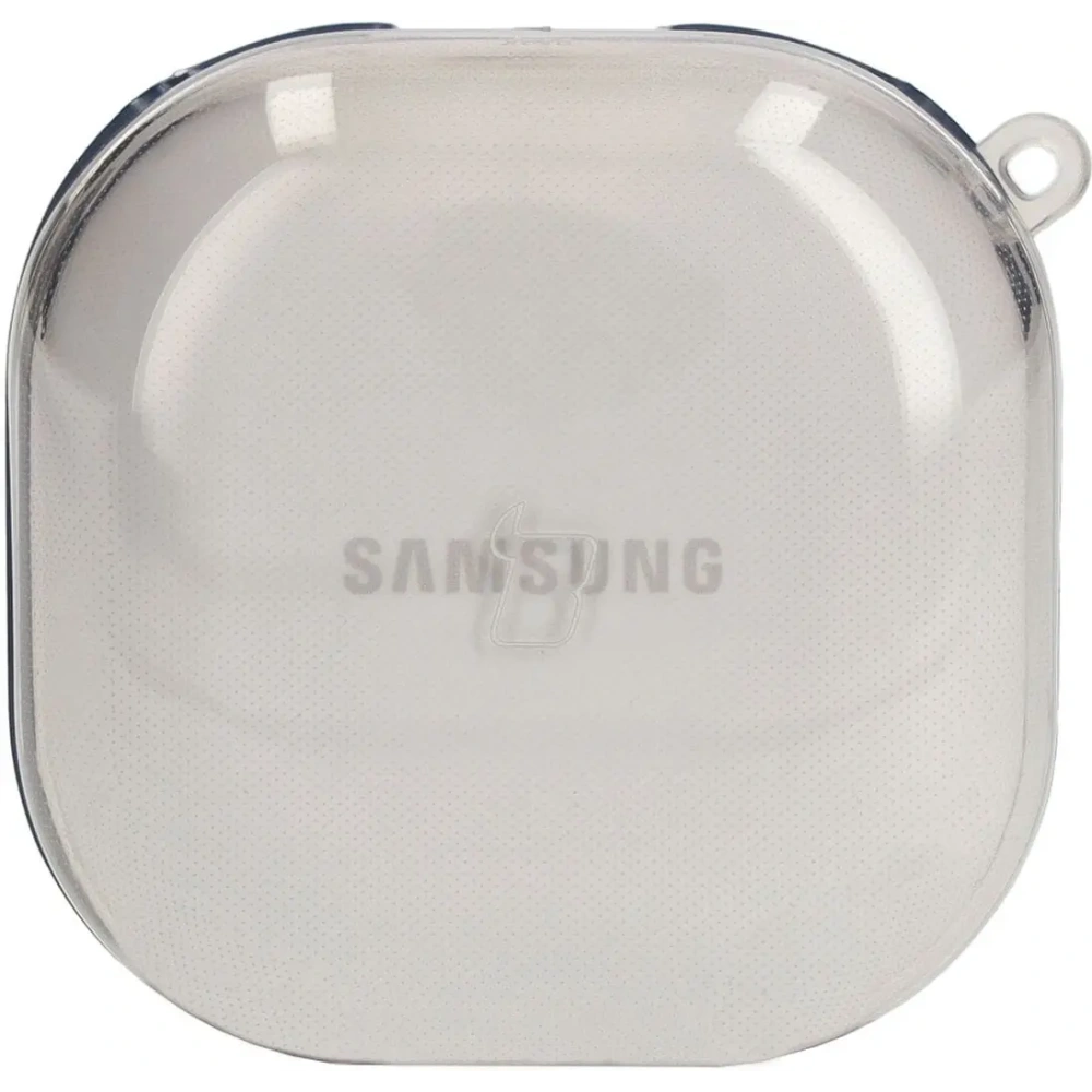 Etui Bizon Case Headphone Clear do Samsung Galaxy Buds Live / Pro / Buds2 / Buds2 Pro / Buds FE przezroczysto-czarne