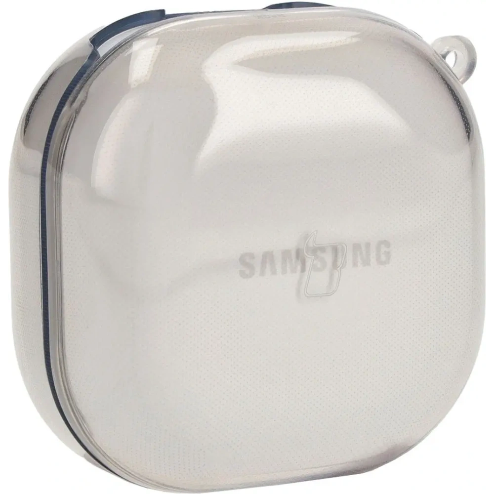 Etui Bizon Case Headphone Clear do Samsung Galaxy Buds Live / Pro / Buds2 / Buds2 Pro / Buds FE przezroczysto-czarne