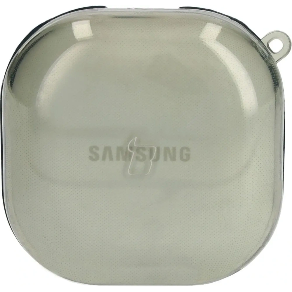 Etui Bizon Case Headphone Clear do Samsung Galaxy Buds Live / Pro / Buds2 / Buds2 Pro / Buds FE przezroczysto-zielone