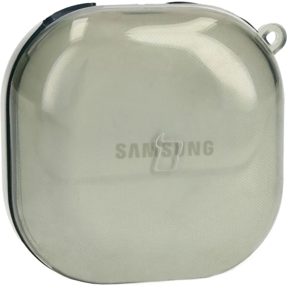 Etui Bizon Case Headphone Clear do Samsung Galaxy Buds Live / Pro / Buds2 / Buds2 Pro / Buds FE przezroczysto-zielone