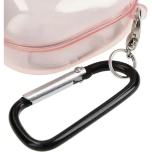 Etui Bizon Case Headphone Clear do Samsung Galaxy Buds Live / Pro / Buds2 / Buds2 Pro / Buds FE průhledně-růžové