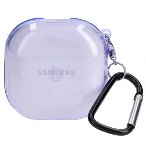 Kup Etui Bizon Case Headphone Clear do Samsung Galaxy Buds Live / Pro / Buds2 / Buds2 Pro / Buds FE przezroczysto-fioletowe - BIZ3940 - {ean13} - Sklep Home Screen