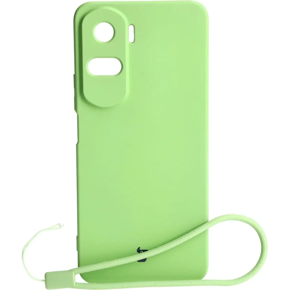 Etui Bizon Case Silicone do Honor 90 Lite jasnozielone