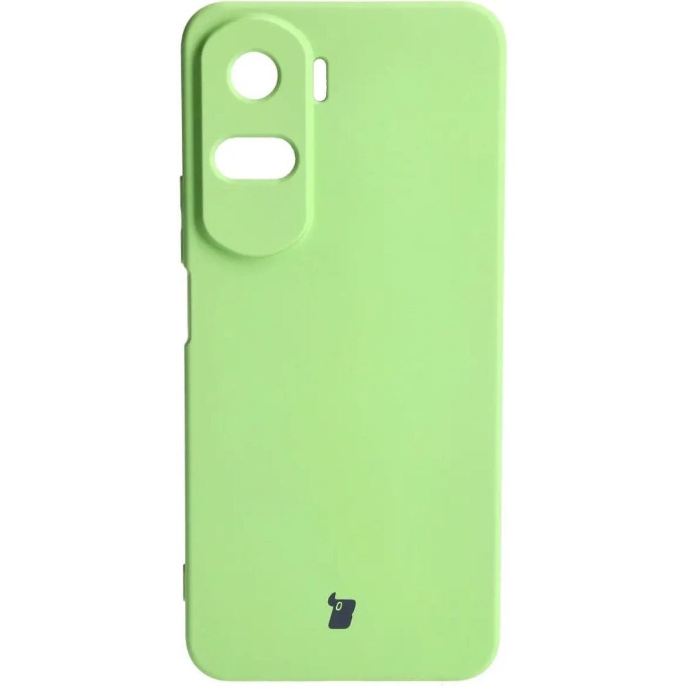 Etui Bizon Case Silicone do Honor 90 Lite jasnozielone