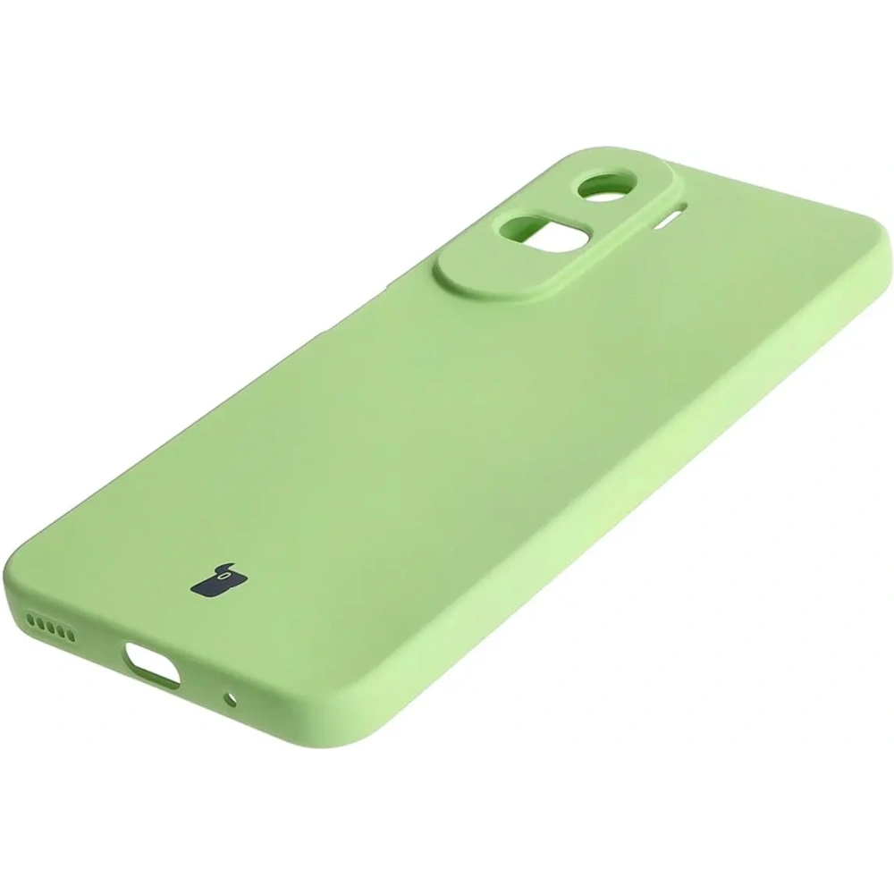 Etui Bizon Case Silicone do Honor 90 Lite jasnozielone