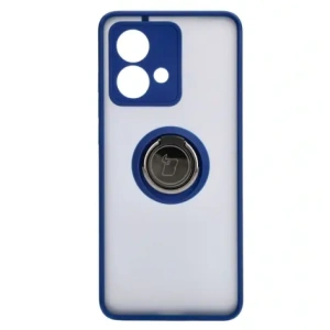 Kup Pouzdro s prstovým úchytem Bizon Case Hybrid Ring pro Motorola Edge 40 Neo kouřové s modrým rámem - BIZ3943 - {ean13} - Sklep Home Screen