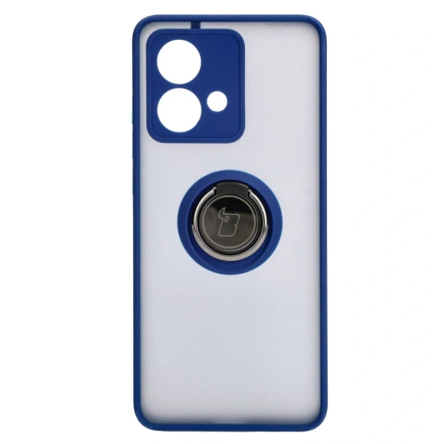 Kup Pouzdro s prstovým úchytem Bizon Case Hybrid Ring pro Motorola Edge 40 Neo kouřové s modrým rámem - BIZ3943 - {ean13} - Sklep Home Screen