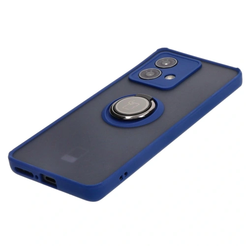 Kup Pouzdro s prstovým úchytem Bizon Case Hybrid Ring pro Motorola Edge 40 Neo kouřové s modrým rámem - BIZ3943 - {ean13} - Sklep Home Screen