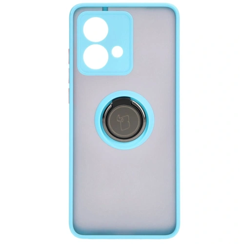 Kup Bizon Case Hybrid Ring Motorola Edge 40 Neo fumuriu cu un cadru albastru deschis - BIZ3945 - {ean13} - Sklep Home Screen
