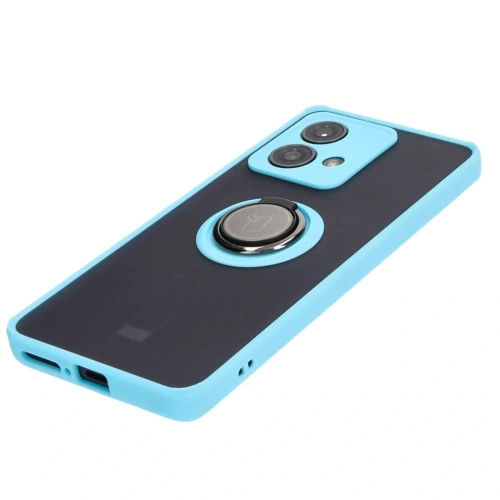 Kup Bizon Case Hybrid Ring Motorola Edge 40 Neo fumuriu cu un cadru albastru deschis - BIZ3945 - {ean13} - Sklep Home Screen