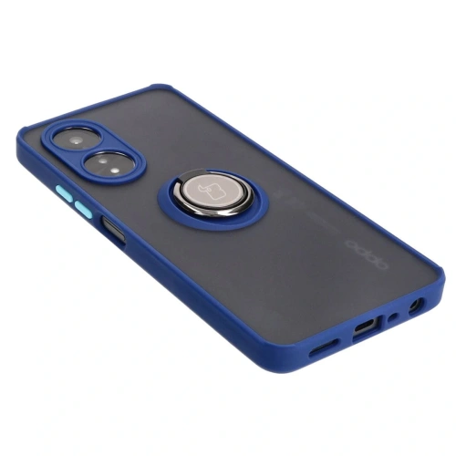 Kup Bizon Case Hybrid Gyűrű Oppo A58 4G füstös színben, sötétkék kerettel - BIZ3959 - {ean13} - Sklep Home Screen