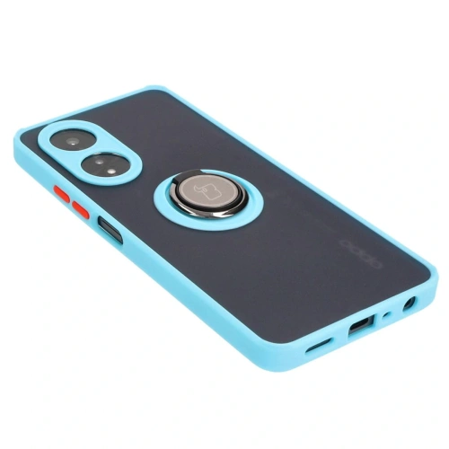 Kup Bizon Case Hybrid Ring Oppo A58 4G fumuriu cu un cadru bleu deschis - BIZ3962 - {ean13} - Sklep Home Screen