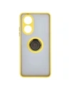 Kup Etui z uchwytem na palec Bizon Case Hybrid Ring do Oppo A58 4G przydymione z żółtą ramką - BIZ3963 - {ean13} - Sklep Home Screen