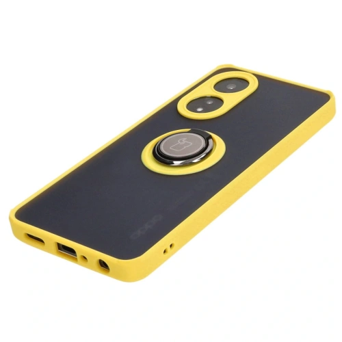 Kup Bizon Case Hybrid Ring Oppo A58 4G füstös, sárga kerettel - BIZ3963 - {ean13} - Sklep Home Screen