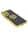Kup Etui z uchwytem na palec Bizon Case Hybrid Ring do Oppo A58 4G przydymione z żółtą ramką - BIZ3963 - {ean13} - Sklep Home Screen