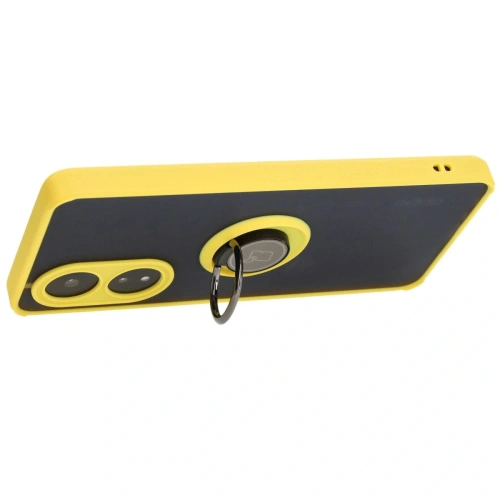 Buy Bizon Case Hybrid Ring Oppo A58 4G smoky with a yellow frame - BIZ3963 - {ean13} - Home Screen Store Europe