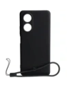 Etui Bizon Case Silicone do Oppo A58 4G czarne