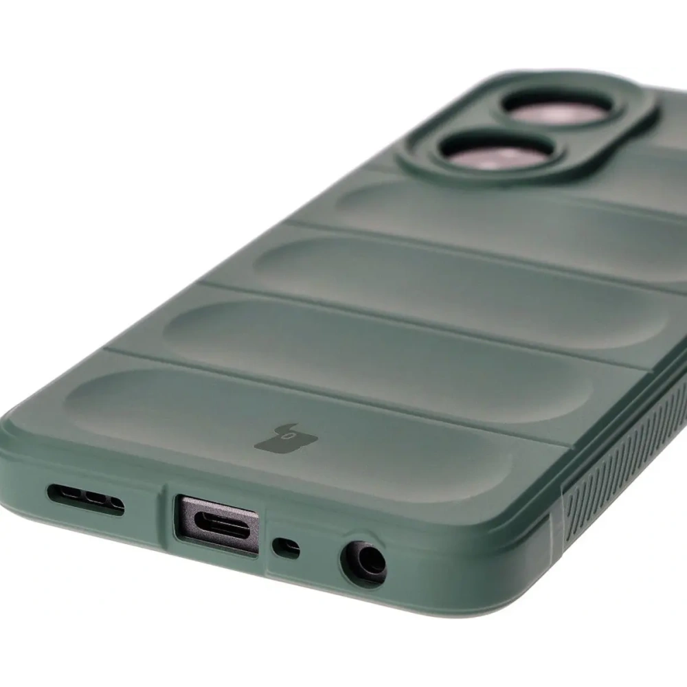 Pancerne etui Bizon Case Tur do Oppo A58 4G ciemnozielone