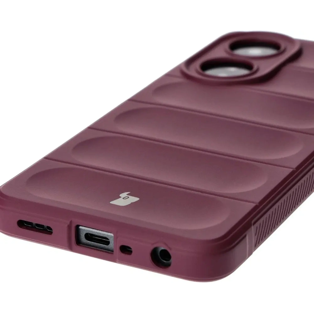 Pancerne etui Bizon Case Tur do Oppo A58 4G ciemnofioletowe