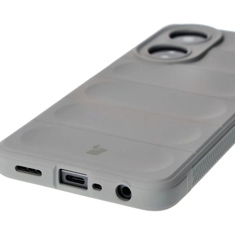 Pancerne etui Bizon Case Tur do Oppo A58 4G jasnoszare