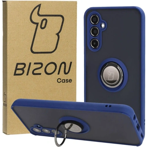 Kup Bizon Case Hybrid Ring Samsung Galaxy M34 5G fumuriu cu un cadru albastru închis - BIZ3975 - {ean13} - Sklep Home Screen
