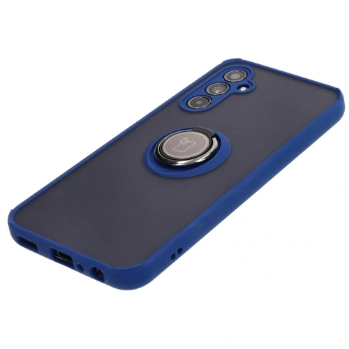 Kup Bizon Case Hybrid Ring Samsung Galaxy M34 5G fumuriu cu un cadru albastru închis - BIZ3975 - {ean13} - Sklep Home Screen