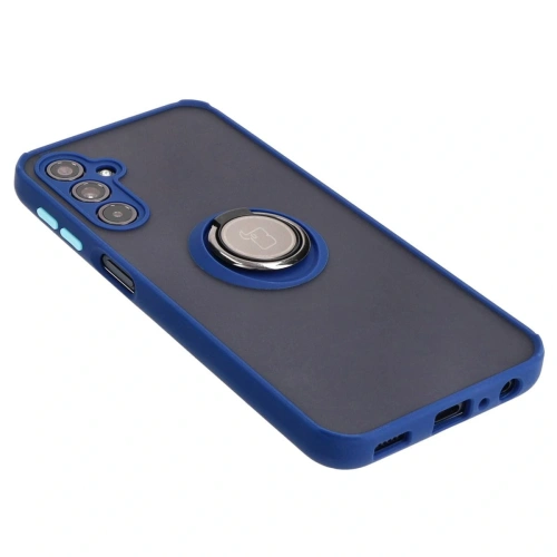 Kup Bizon Case Hybrid Ring Samsung Galaxy M34 5G fumuriu cu un cadru albastru închis - BIZ3975 - {ean13} - Sklep Home Screen