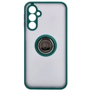 Kup Etui z uchwytem na palec Bizon Case Hybrid Ring do Samsung Galaxy M34 5G przydymione z ciemnozieloną ramką - BIZ3976 - {ean13} - Sklep Home Screen