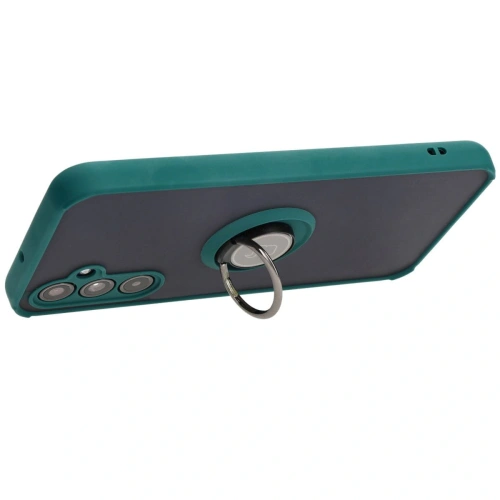 Kup Bizon Case Hybrid Ring Samsung Galaxy M34 5G fumurie cu un cadru verde închis - BIZ3976 - {ean13} - Sklep Home Screen