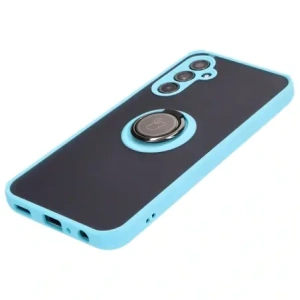 Bizon Case Hybrid Ring Samsung Galaxy M34 5G smoky with a light blue frame