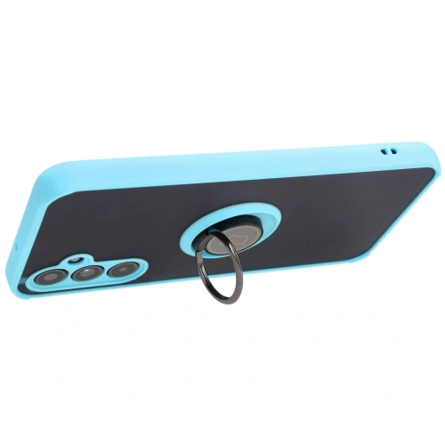 Kup Bizon Case Hybrid Ring Samsung Galaxy M34 5G fumuriu cu un cadru de culoare albastru deschis - BIZ3977 - {ean13} - Sklep Home Screen
