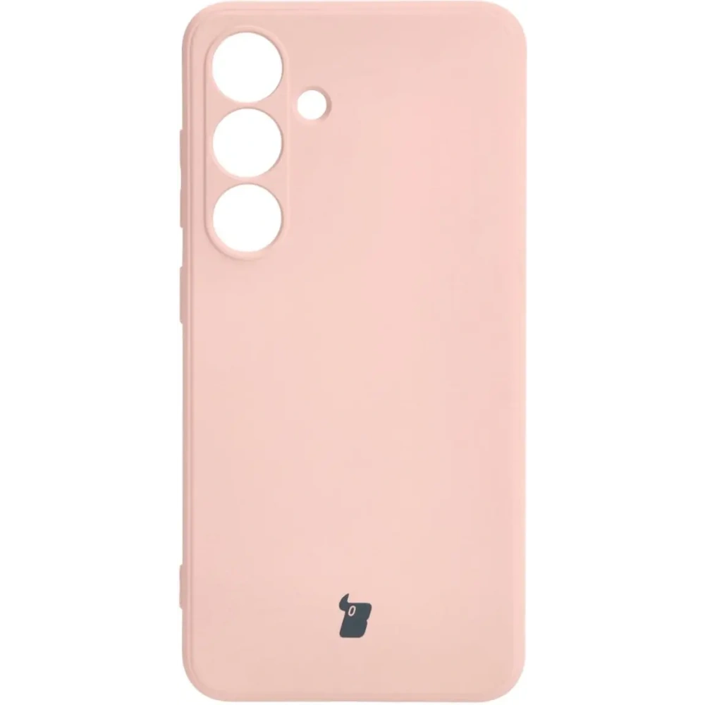 Etui Bizon Case Silicone Sq do Samsung Galaxy S24 jasnoróżowe