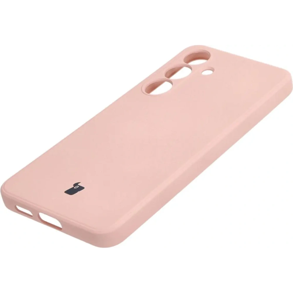 Etui Bizon Case Silicone Sq do Samsung Galaxy S24 jasnoróżowe
