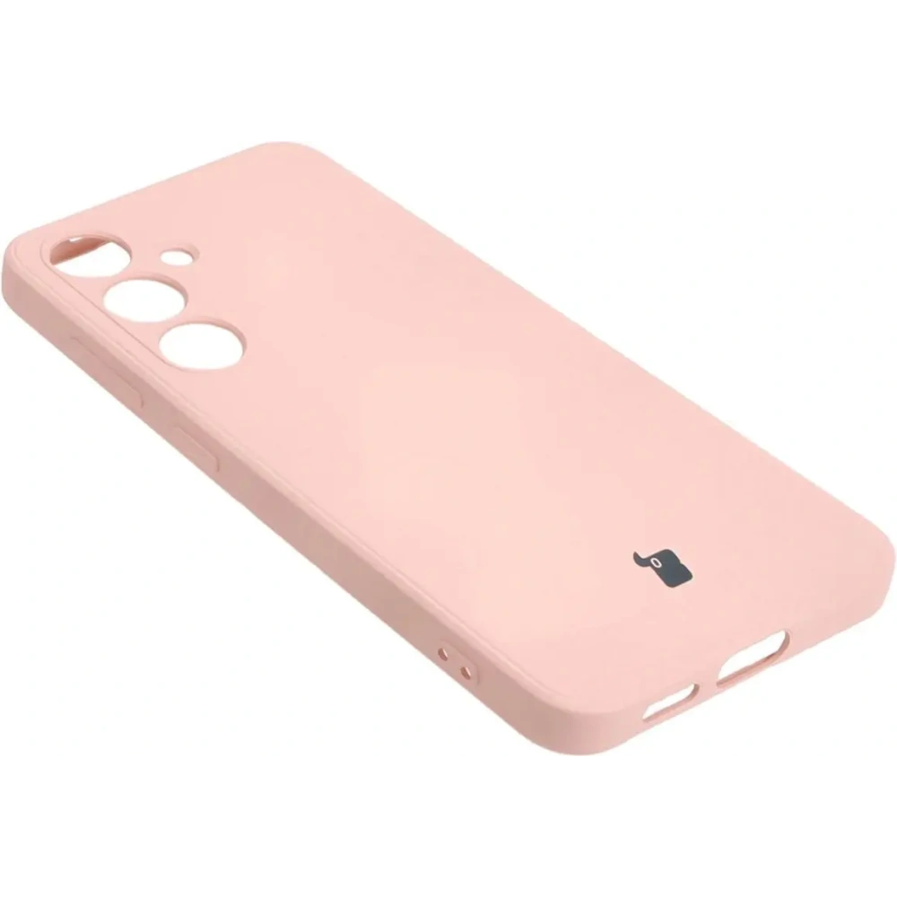 Etui Bizon Case Silicone Sq do Samsung Galaxy S24 jasnoróżowe