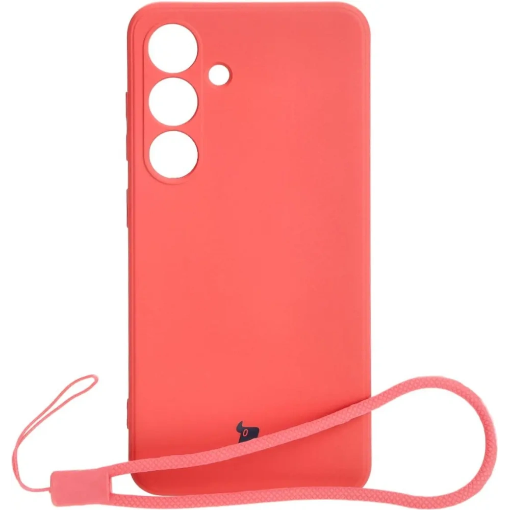 Etui Bizon Case Silicone Sq do Samsung Galaxy S24 brudny róż