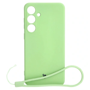 Etui Bizon Case Silicone Sq do Samsung Galaxy S24 Plus jasnozielone
