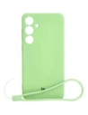 Etui Bizon Case Silicone Sq do Samsung Galaxy S24 Plus jasnozielone