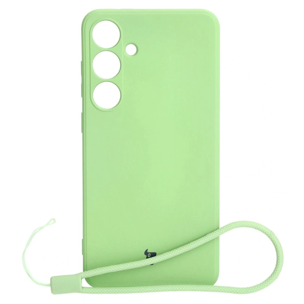 Etui Bizon Case Silicone Sq do Samsung Galaxy S24 Plus jasnozielone