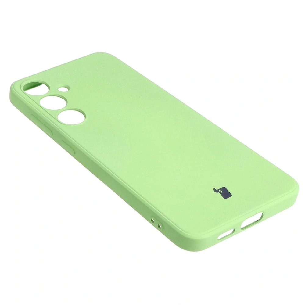 Etui Bizon Case Silicone Sq do Samsung Galaxy S24 Plus jasnozielone