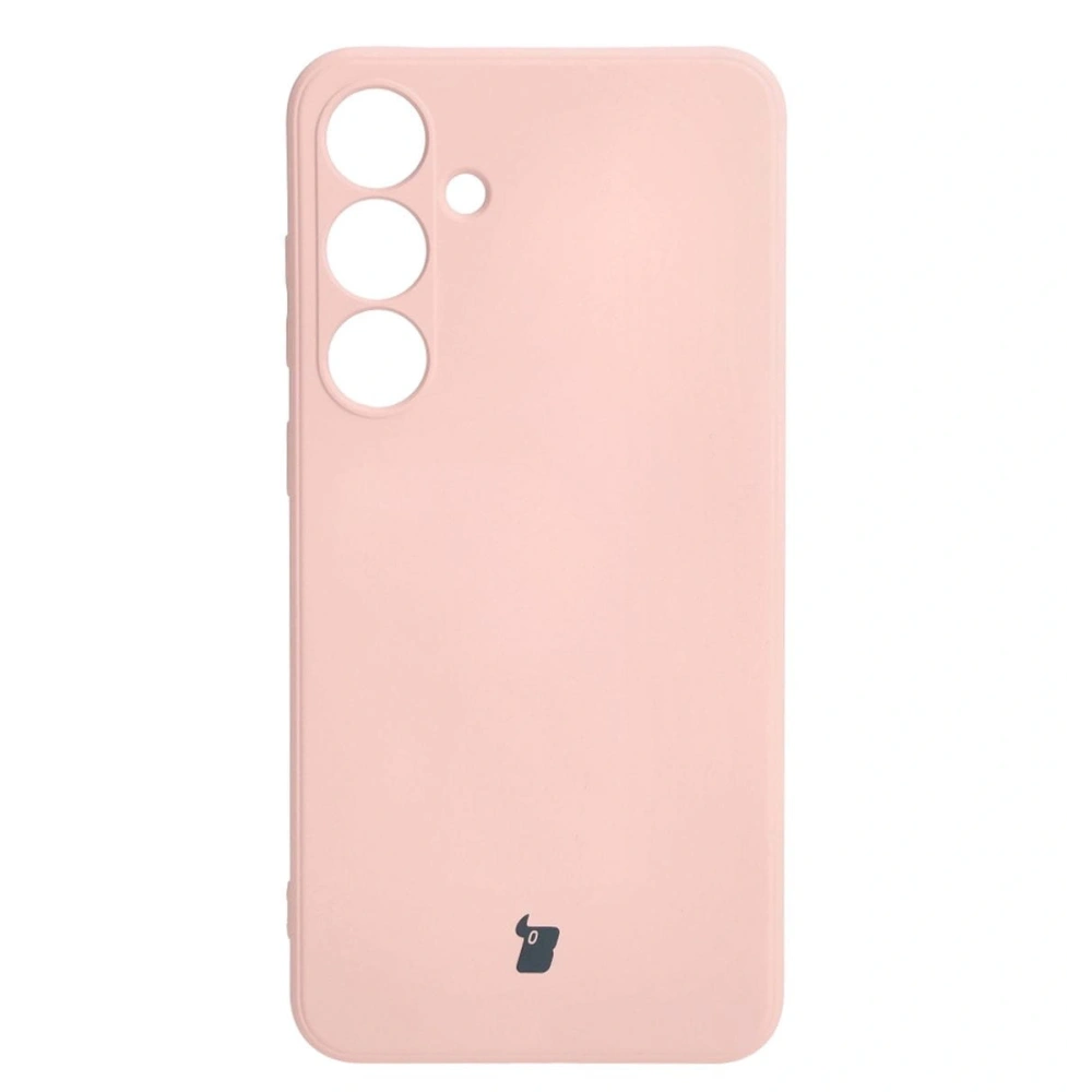 Etui Bizon Case Silicone Sq do Samsung Galaxy S24 Plus jasnoróżowe