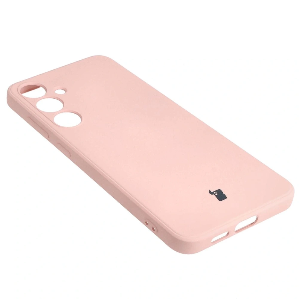 Etui Bizon Case Silicone Sq do Samsung Galaxy S24 Plus jasnoróżowe
