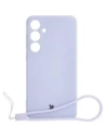 Etui Bizon Case Silicone Sq do Samsung Galaxy S24 Plus jasnofioletowe