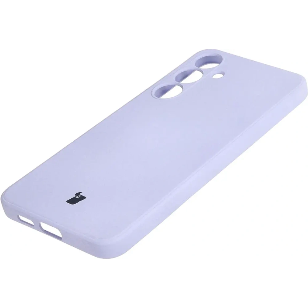 Etui Bizon Case Silicone Sq do Samsung Galaxy S24 Plus jasnofioletowe