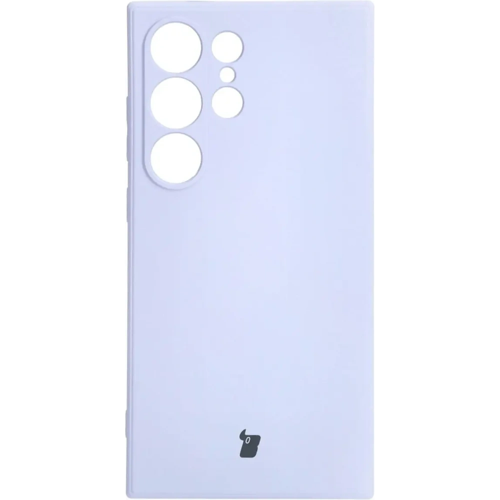 Etui Bizon Case Silicone Sq do Samsung Galaxy S24 Ultra jasnofioletowe